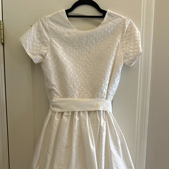 Susanne Lively Beaded and Pintuck Silk Dress - Picture 1 of 8
